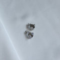 Earrings Abstract studs silver